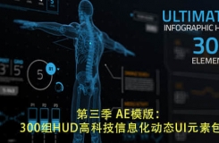 第三季 HUD高科技信息化动态UI元素包（300组）