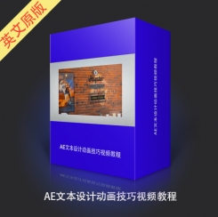 AE文本字体艺术设计动画技巧视频教程